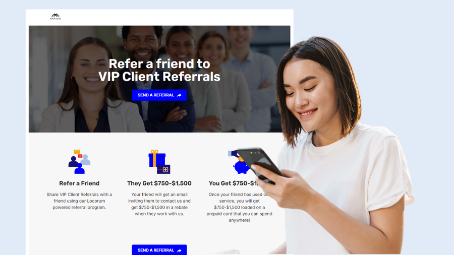 VIP client referral program