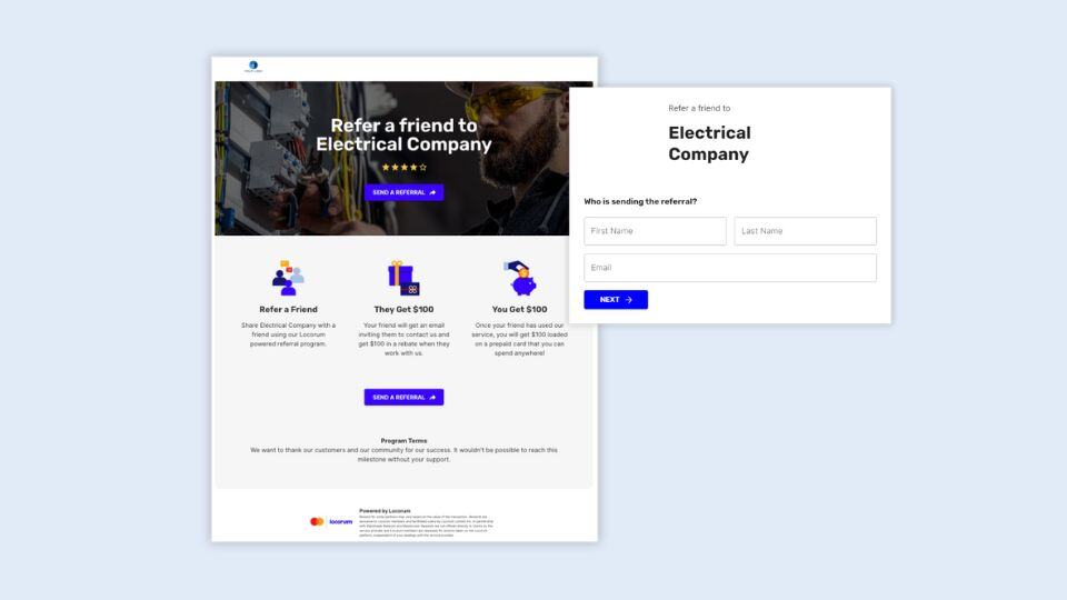 Electrical referral pages