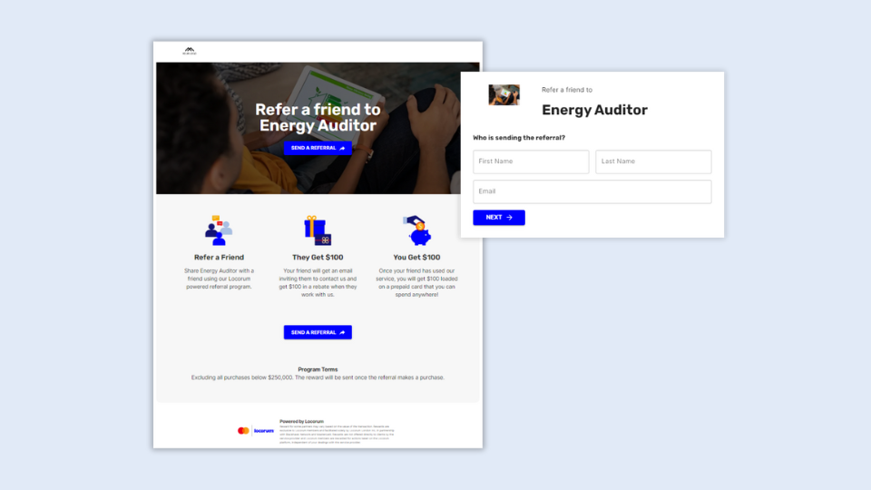 Energy referral pages