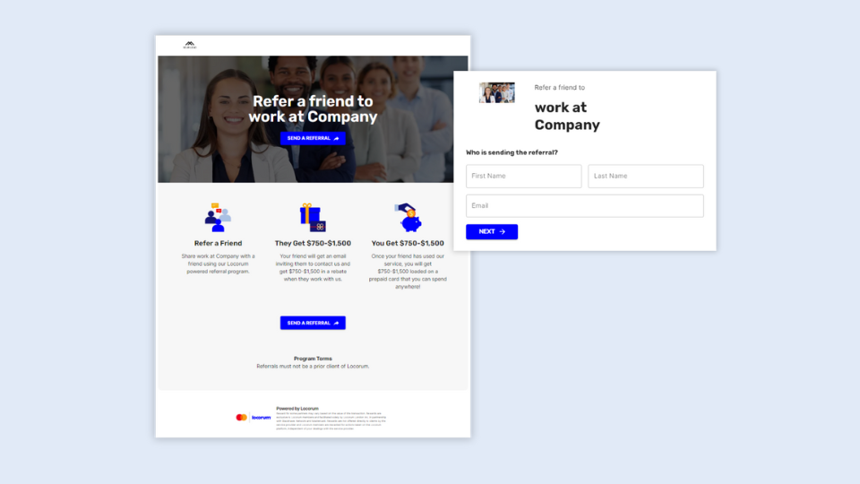 HR referral pages