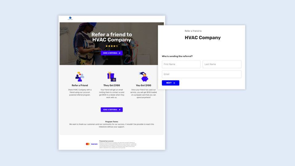 HVAC referral pages