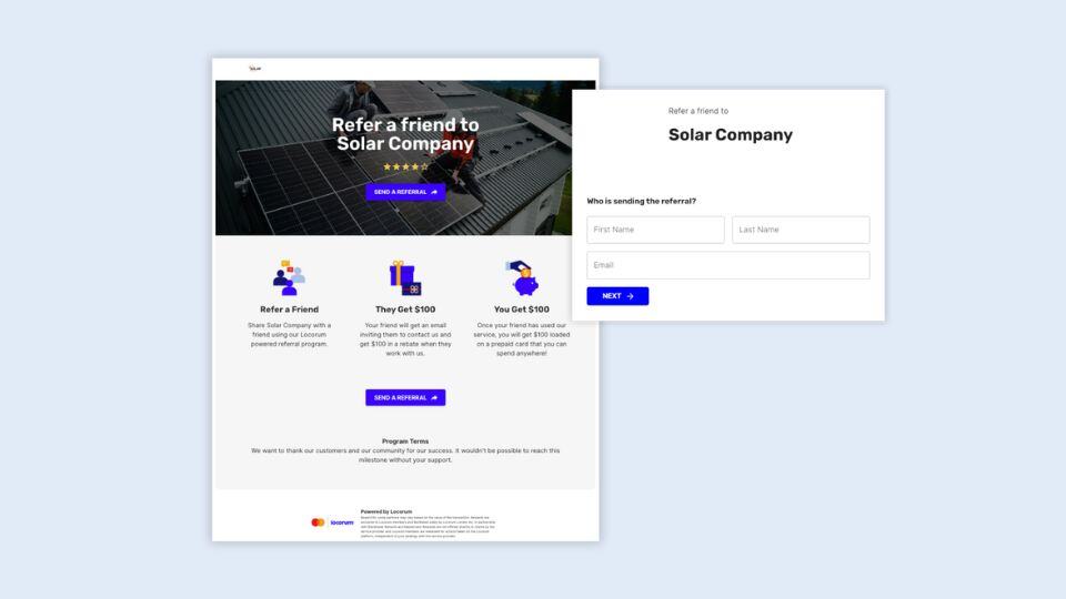 Solar referral pages